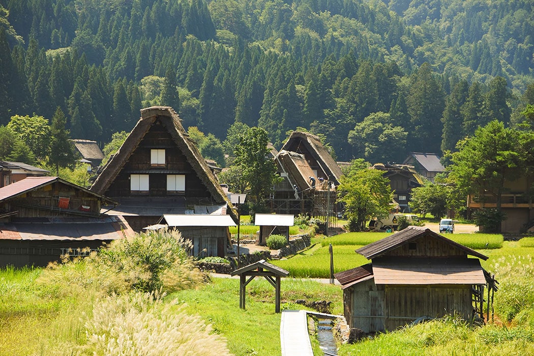 白川村の風景